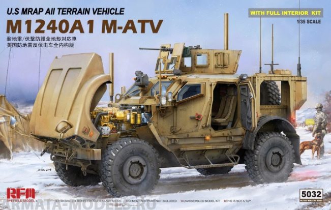 RM-5032 U.S MRAP All Terrain Vehicle M1240A1 M-ATV  Oshkosh (Ошкош) Rye Field Model (RFM)