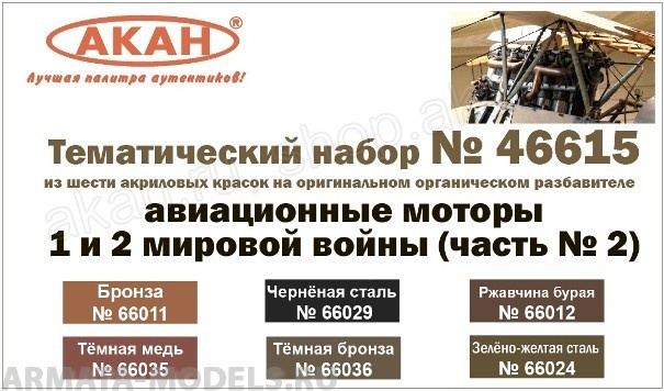 46615A Авиационные моторы 1 и 2 мировой войны (часть № 2)