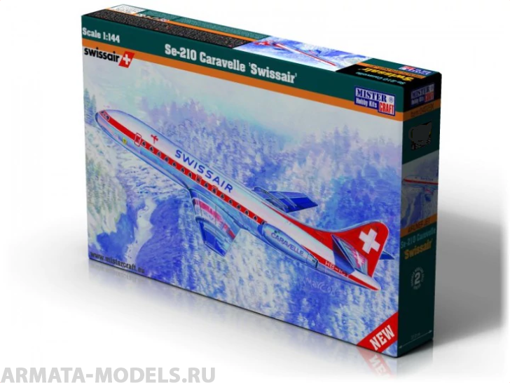 D-48 Самолет SE-210 Caravelle SwissAir MISTERCRAFT