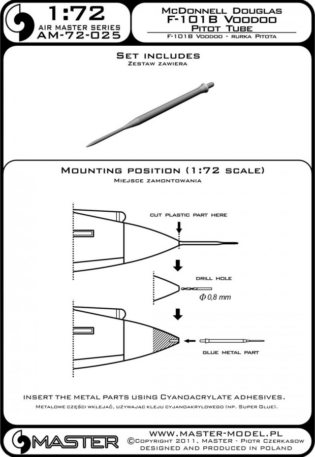 AM-72-025 ПВД для самолета F-101B Voodoo