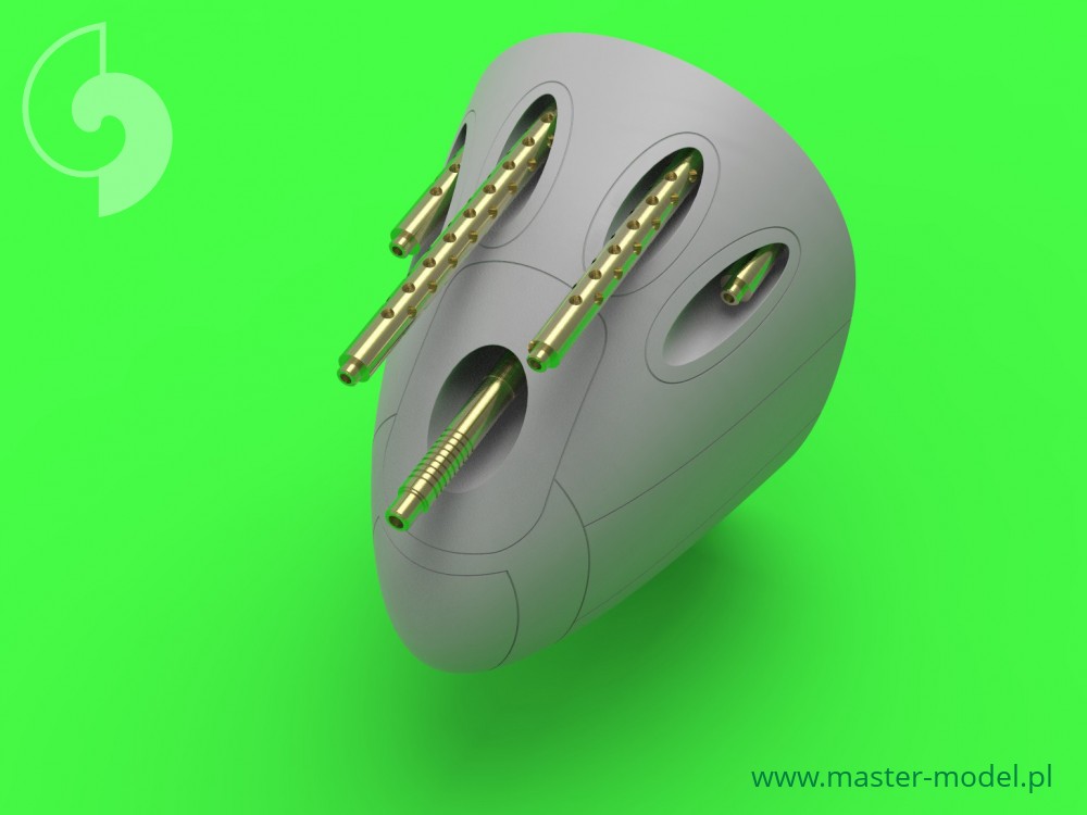 AM-72-094 Набор вооружения для P-38 Lightning ранних модификаций (стволы для Brownings 12,7мм и пушки 20мм в перфарированных кожухах)