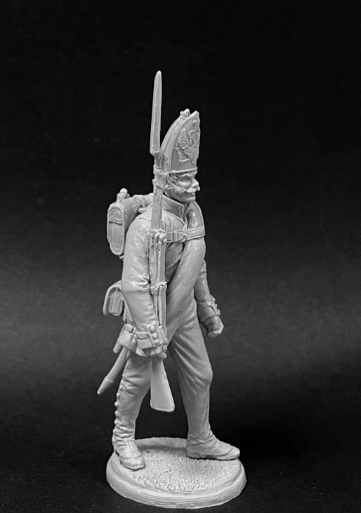 CHM-54251. Унтер-офицер гренадерских полков и рот (3 варианта головы, 2 варианта рук), Россия 1812-14 гг. 54 мм. Материал - смола. Chronos Miniatures