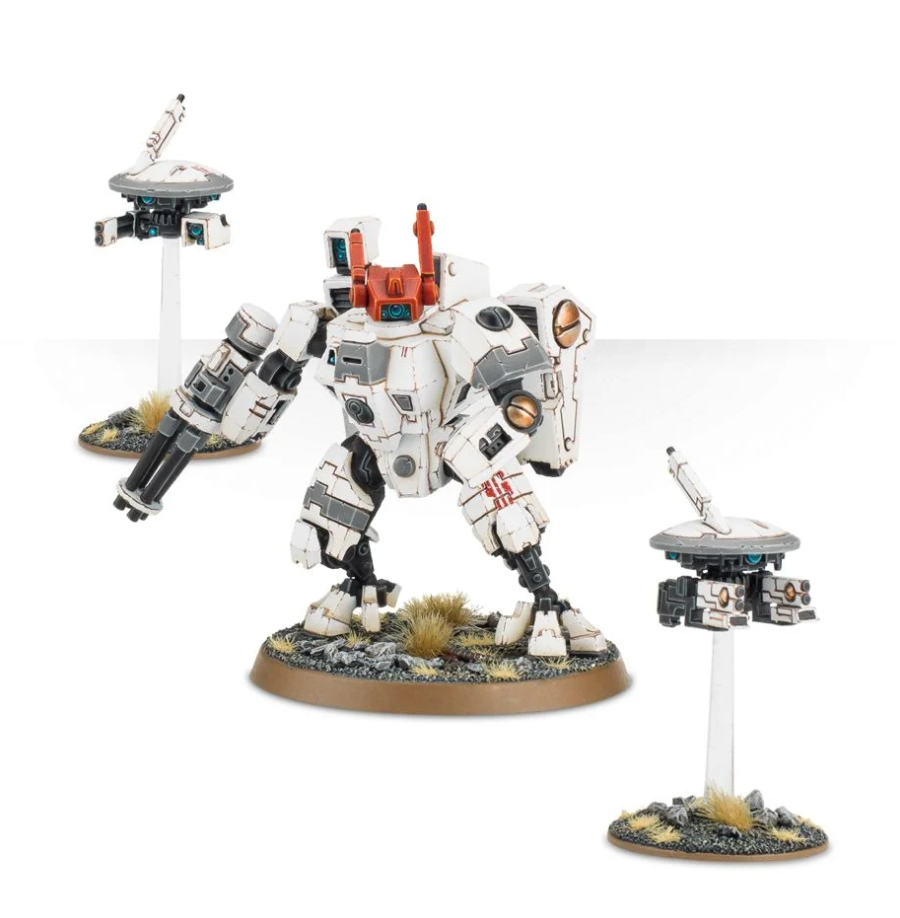 56-07GW Набор Империя Тау. Бронекостюмы XV8 Кризис (Tau Empire XV8 Crisis Battlesuits)