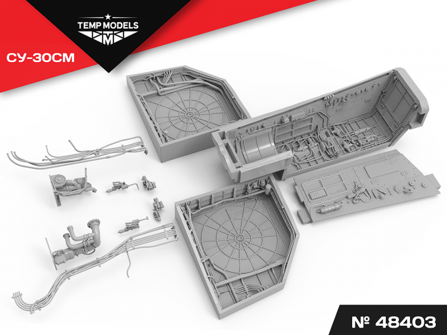 48403 Ниши шасси СУ-30 1/48 Temp Models