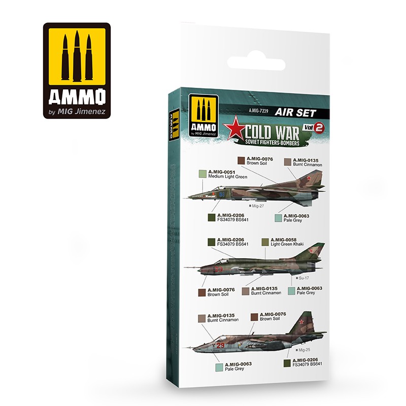 AMIG7239 Набор красок Cold War Soviet Fighters & Bombers