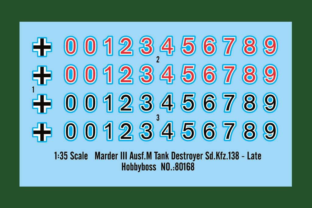 80168 САУ Marder III Ausf.M Tank Destroyer Sd.Kfz.138 - Late 1/35 Hobby Boss
