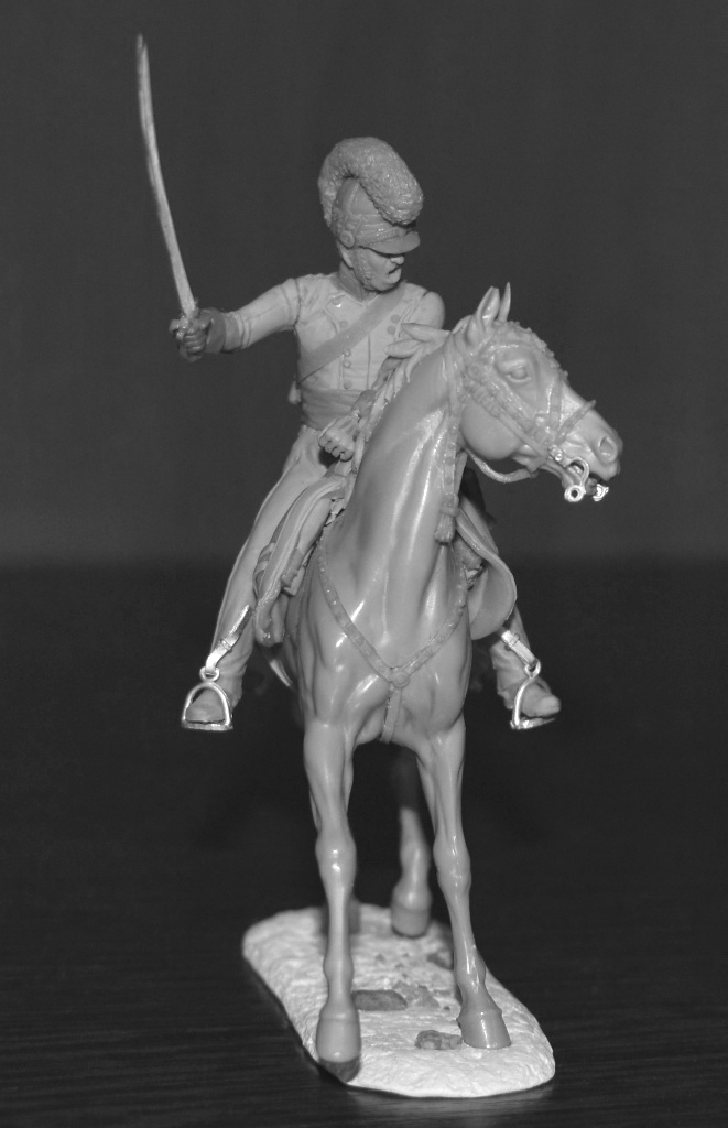 CHM-54334(M). Офицер драгунских полков, Дания 1812-15 гг. Материал - белый металл. Chronos Miniatures