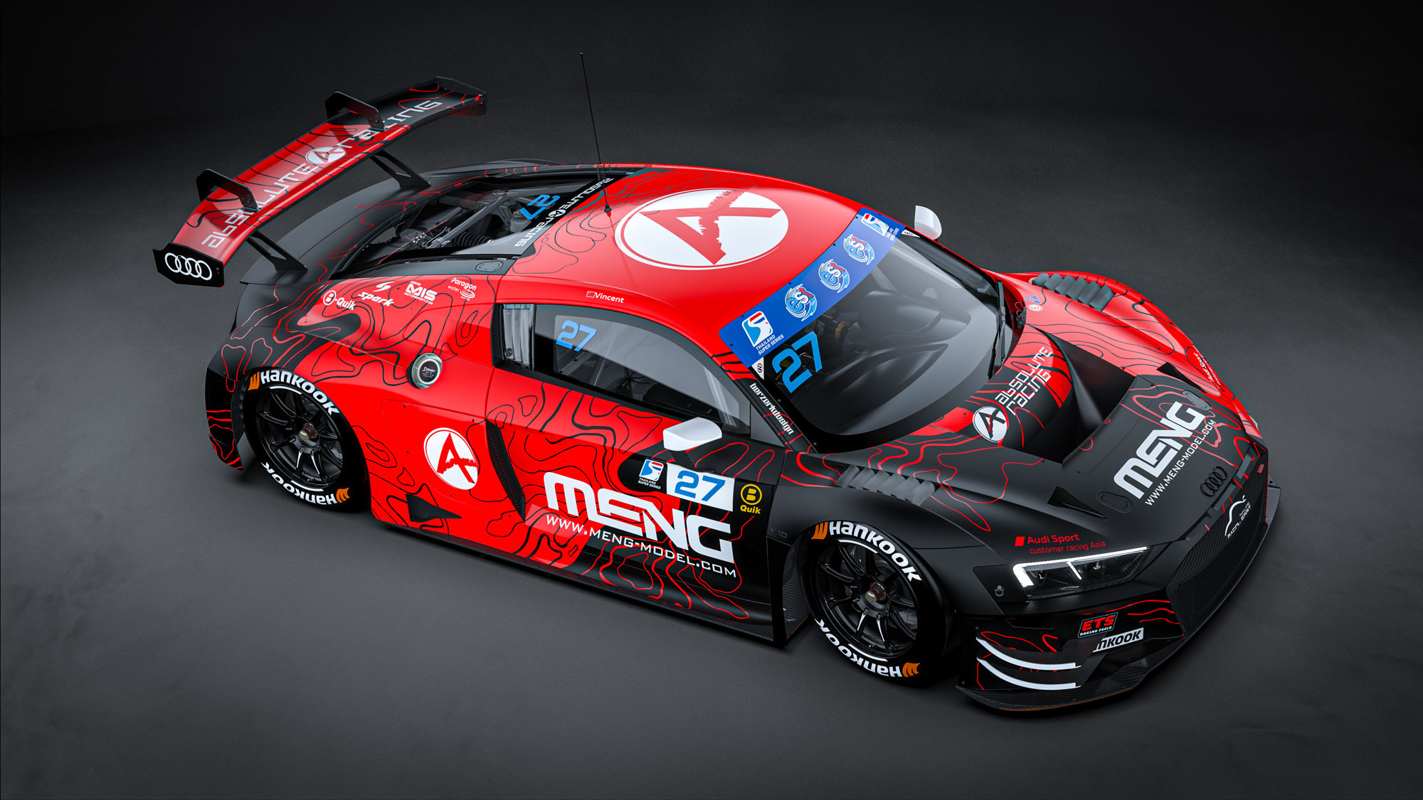 CS-009 Сборная модель Audi R8 LMS GT3 EVO II Meng