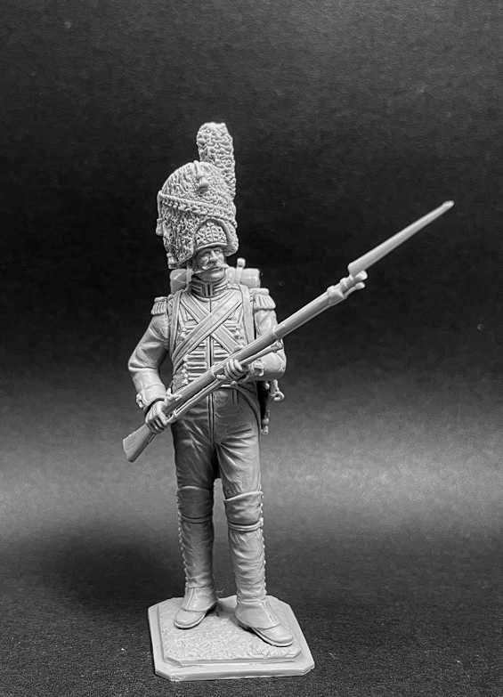 CHM-54383. Лейб-Гвардии Гренадерский батальон, Вюртемберг 1808-15 гг. 54 мм. Материал - смола. Chronos Miniatures