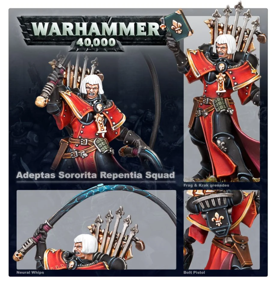 52-23GW Набор Адепта Сороритас: отряд Репентий (Adepta Sororitas Repentia Squad)