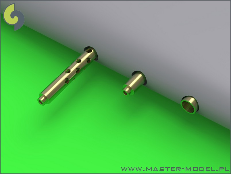 AM-32-078 F6F Hellcat - раннее вооружение (стволы Browning .50 калибра с просверленными рубашками охлаждения)