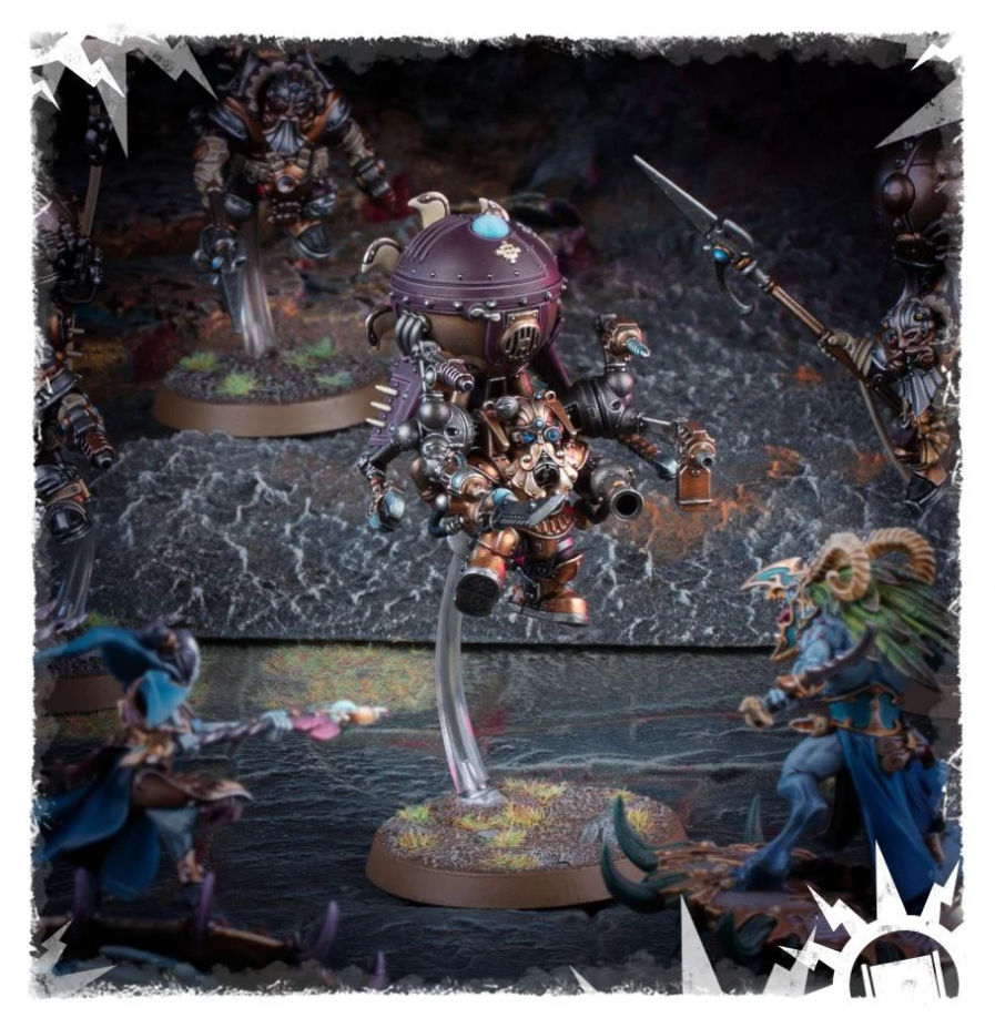 84-42GW Набор Владыки Харадрона: Индринмастер в Костюме-Дирижабле (Kharadron Overlords. Endrinmaster with Dirigible Suit)