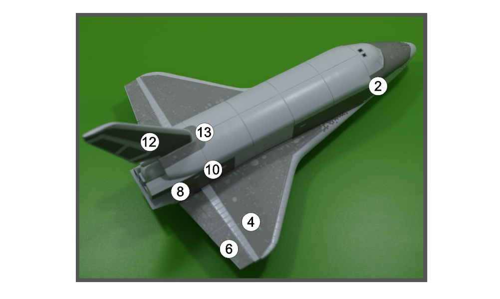 AM144123 Маска окрасочная для выкраски черных элементов и шасси Бурана