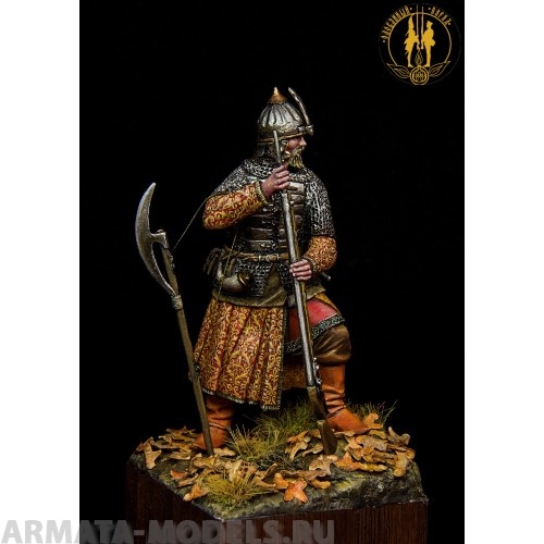 ОП.60.064 Фигура из белого металла Русский пищальник времён Ивана Грозного.  Студия Оловянный Парад