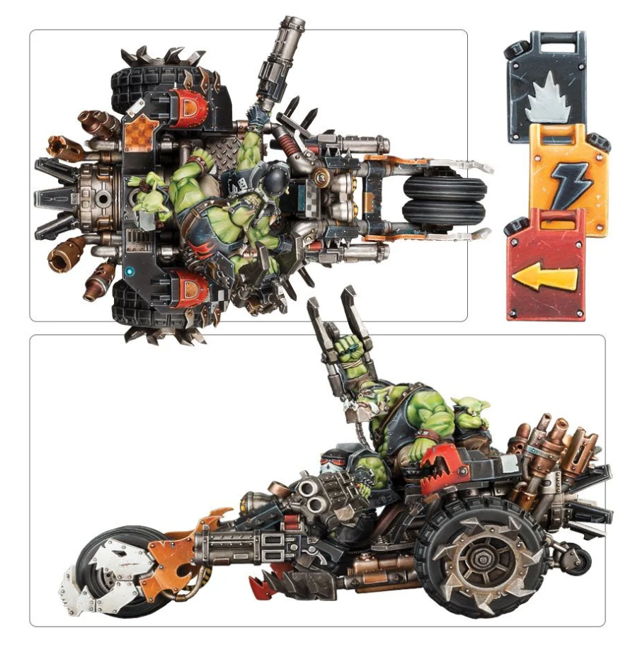 50-38GW Набор Орки. Смертобойный Трицикл (Orks Deffkilla Wartrike)