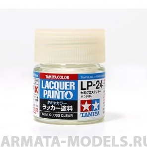 82124 LP-24 Semi Gloss Clear (лак прозр.полуглянц.)10мл.