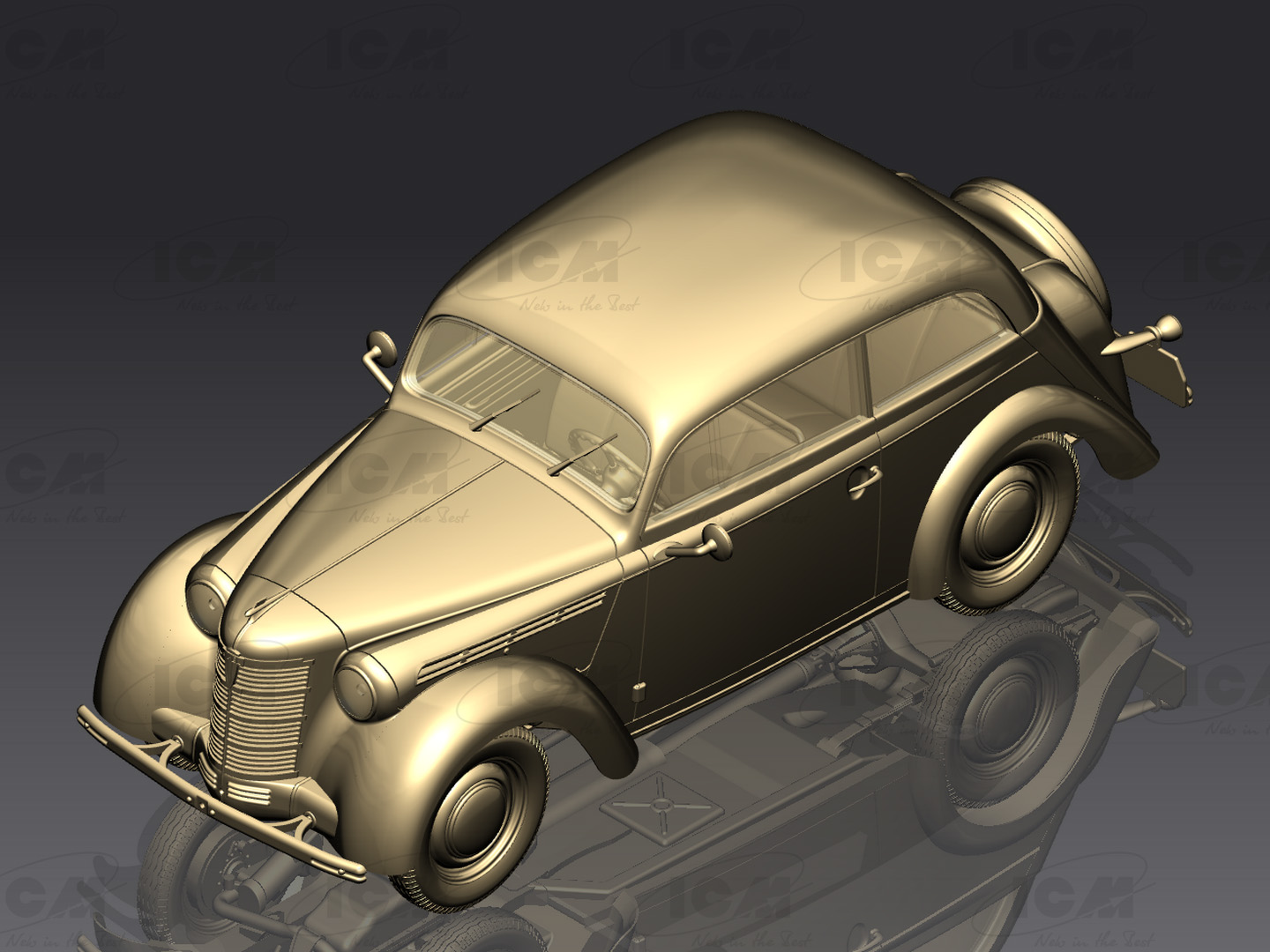 DS3504 Легковые автомобили Вермахта (Kadett K38 Saloon, Kapitan Saloon, Admiral Saloon) ICM