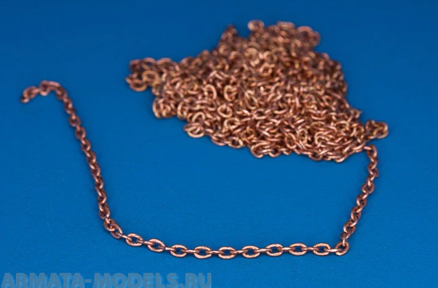 134 02RB Латунная цепочка Brass chain, L=1,9 D=1
