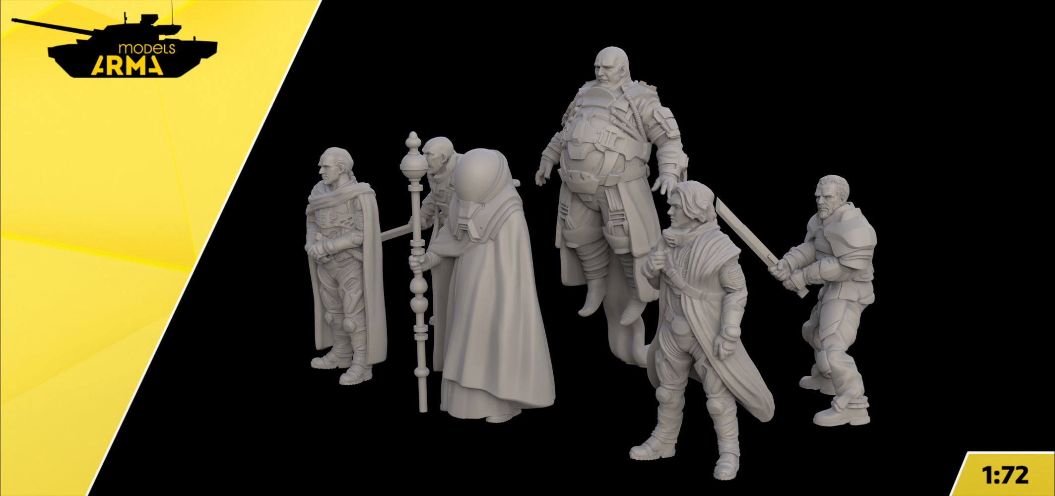 AM72676  Набор фигурок из вселенной Дюна DUNE Герои 6шт Arma Models