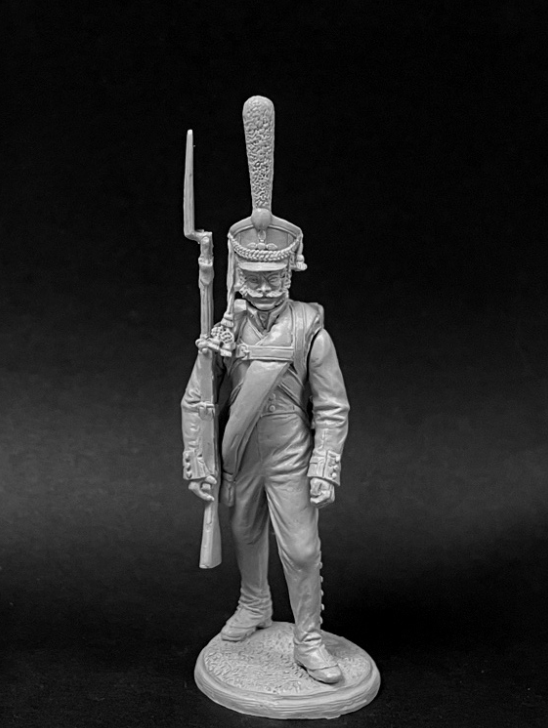 CHM-54251(M). Унтер-офицер гренадерских полков и рот (3 варианта головы, 2 варианта рук), Россия 1812-14 гг. 54 мм. Материал - белый металл. Chronos Miniatures