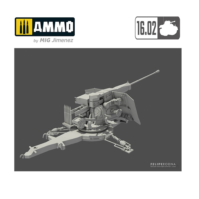 VK35001 Сборная модель 5,5cm Flak (VG2) Gerat 58 Autom. Flugab. 16.02