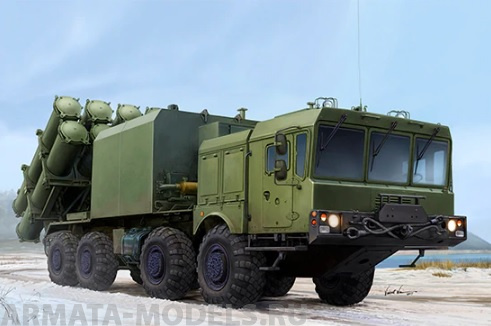 01052P Russian 3S60 launcher of 3K60 BAL/BAL-Elex Coastal Missile Complex Trumpeter