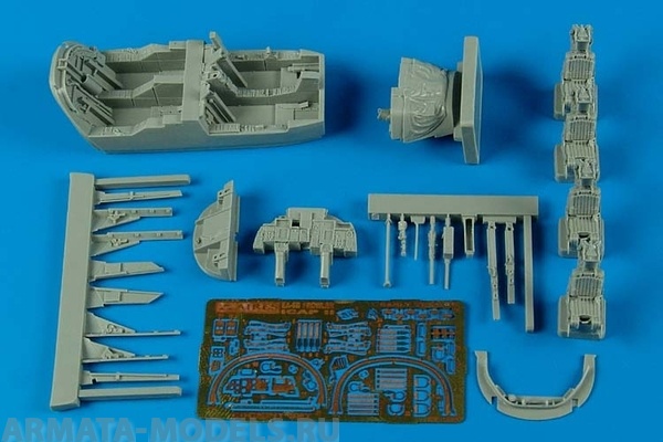 7270AIR 1/72 EA-6B Prowler ICAP-2 (late) cockpit set (HAS)