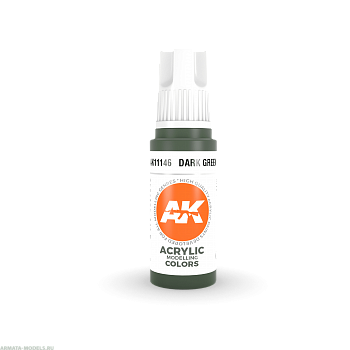 AK11146 Краска акриловая Dark Green 17ml