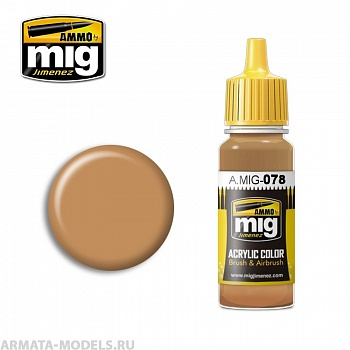 AMIG0078 Ammo Mig Акриловая краска OCHRE EARTH 17 мл