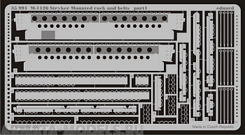 35991ED Фототравление: M-1126 Mounted rack and belts 1/35