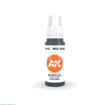 AK11184 Краска акриловая Medium Blue 17ml