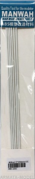 MW-3361 Модельная круглая пластиковая трубка(ABS-пластик)  ?2.5mm*250mm 6шт