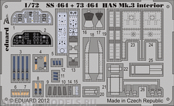 SS464 Фототравление  Wessex HAS Mk.3 S.A. for Italeri kit
