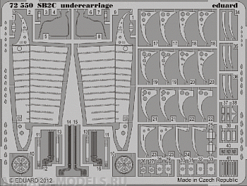 72550ED SB2C undercarriage ( for Cyber Hobby kit) 1/72