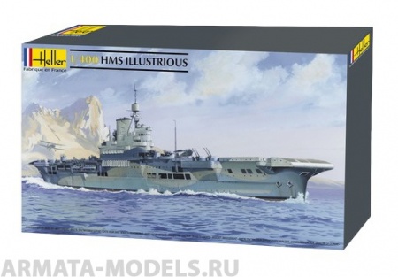 81089HL Корабль  HMS Illustrious (1:400) Heller