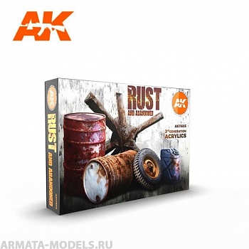 AK11605 Набор акриловых красок RUST SET