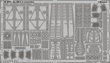 48894 Фототравление Ju 88A-4 exterior  for ICM kit