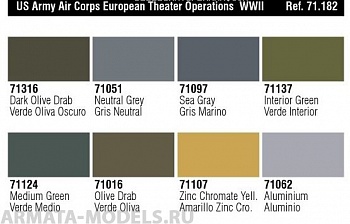 V-71182 Набор Model Air - US ARMY CORPS EUROPEN THEATER OP.(ETO) WWII набор
