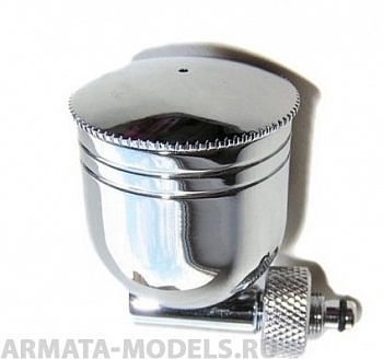 1521 Емкость с крышкой,   9 мл, трубка 90 градусов, гайка,металл